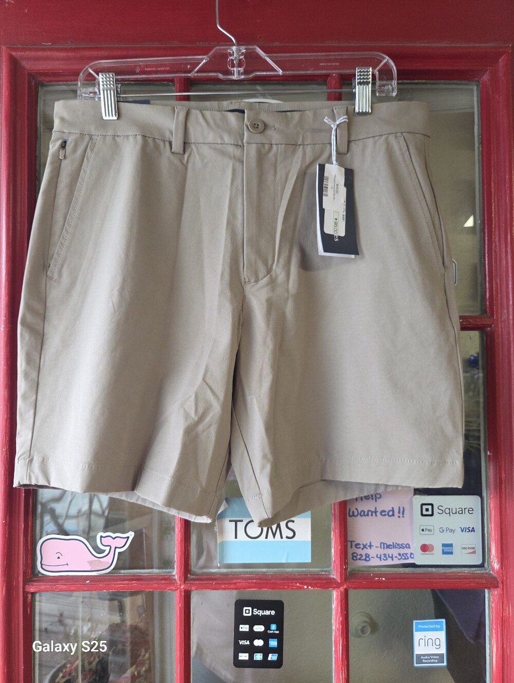 Vineyard Vines Men's Tan Flat Front Shorts 9 L
